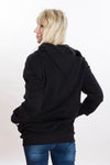 Siyah Gis Nakış Detaylı Unisex Sweat - Girişim Savaşçısı Store