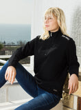 Half - Zip Fark Et Fark Yarat  Siyah Unisex Sweatshirt - Girişim Savaşçısı Store